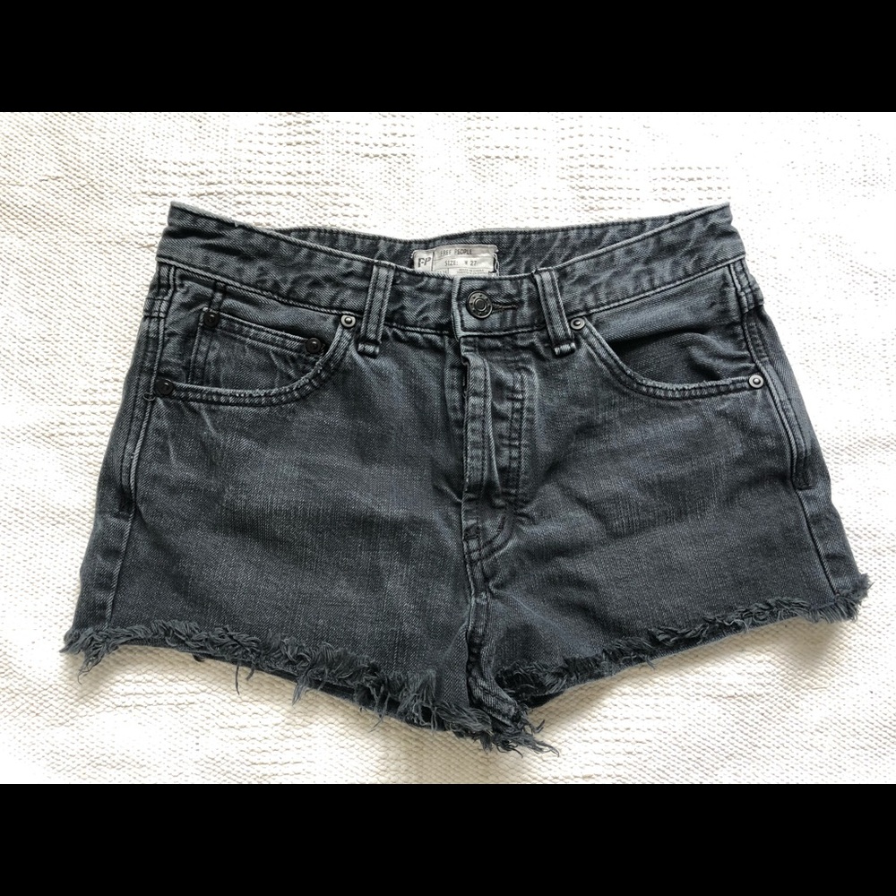 Free people denim shorts